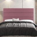 Ver imagem 2 de Cabeceira Cama Box Casal King Size Malik 195cm Suede Rosé - Abmaza