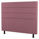 Ver imagem 3 de Cabeceira Cama Box Casal King Size Malik 195cm Suede Rosé - Abmaza