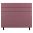 Ver imagem 1 de Cabeceira Cama Box Casal King Size Malik 195cm Suede Rosé - Abmaza