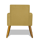 Ver imagem 4 de Kit 2 Poltronas Nina Decorativa Pés Palito - Amarelo