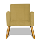 Ver imagem 3 de Kit 2 Poltronas Nina Decorativa Pés Palito - Amarelo