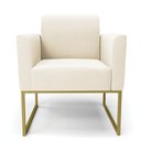 Ver imagem 4 de Poltrona Sala Decorativa Kit 2 Marisa Industrial Dourado Veludo D03 - D’Rossi