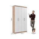 Ver imagem 4 de Armário Multiuso 4 Portas 8 Prateleiras Milão Espresso Móveis