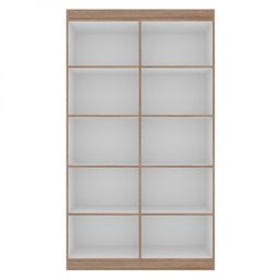 Armário Multiuso 4 Portas 8 Prateleiras Milão Espresso Móveis - 3