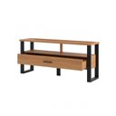 Ver imagem 2 de Rack para TV até 55 Polegadas 100% MDF 140cm 2 Gavetas Pradel Marrom