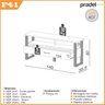 Rack para TV até 55 Polegadas 140cm 100% MDF  2 Gavetas Pradel - 3