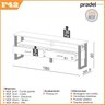 Rack para TV até 60 Polegadas 180cm 100% MDF  2 Gavetas Pradel - 3