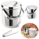 Ver imagem 7 de Balde de Gelo Inox com Pegador Pinça 2,3 Litros Baldinho Container Interno Removível para Guardar