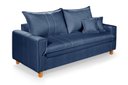 Ver imagem 3 de Sofa Living com Bau Multiuso 3 Lugares em Linho Pes em Madeira: Azul