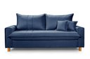 Ver imagem 1 de Sofa Living com Bau Multiuso 3 Lugares em Linho Pes em Madeira: Azul