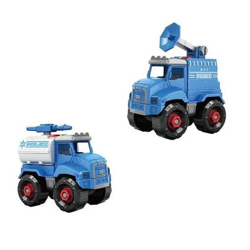 Brinquedo Infantil Caminhão Policia City Machine Multikids Azul