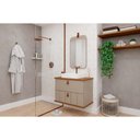 Ver imagem 1 de Conjunto Banheiro c/Espelho Milano/Monet 80cm Cappuccino MGM