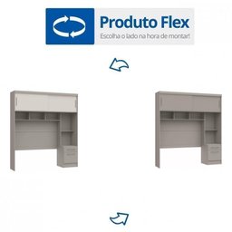 Quarto Casal Modulado com Espelho 3 Peças Color Flex Classic Soul  - 12