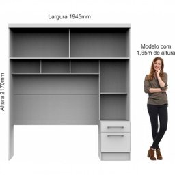 Quarto Casal Modulado com Espelho 3 Peças Color Flex Classic Soul  - 10