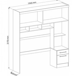 Quarto Casal Modulado com Espelho 3 Peças Color Flex Classic Soul  - 2