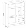 Quarto Casal Modulado com Espelho 3 Peças Color Flex Classic Soul  - 4