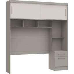 Quarto Casal Modulado com Espelho 3 Peças Color Flex Classic Soul  - 11