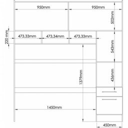 Quarto Casal Modulado com Espelho 3 Peças Color Flex Classic Soul  - 3