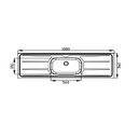 Ver imagem 3 de Pia de Cozinha em Aço de 180cmx56cm Concretada sem Válvula Plus 30