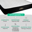 Ver imagem 2 de Cama Box Queen e Colchão Orthopedic D33 V-store Cinza