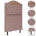 Ver imagem 4 de Cabeceira Cama Box Solteiro 90cm Imperial J02 Suede Rosê - Mpozenato