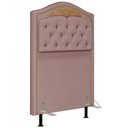 Ver imagem 1 de Cabeceira Cama Box Solteiro 90cm Imperial J02 Suede Rosê - Mpozenato