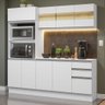 Armário de Cozinha Compacta 100% MDF 190 cm Frentes Branco Smart Madesa 01 - 2