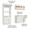 Armário de Cozinha Compacta 100% MDF 190 cm Frentes Branco Smart Madesa 01 - 5