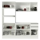 Ver imagem 6 de Armário de Cozinha Compacta 100% MDF 190 cm Frentes Branco Smart Madesa 01