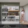 Armário de Cozinha Compacta 100% MDF 190 cm Frentes Branco Smart Madesa 01 - 7
