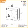 Balcão 2 Portas 100% MDF 89,5x38cm  - 4