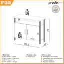 Ver imagem 4 de Armário para Escritório Industrial 2 Portas Freijó e Preto Fosco Marrom 100% MDF