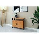 Ver imagem 5 de Armário para Escritório Industrial 2 Portas Freijó e Preto Fosco Marrom 100% MDF