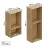 Estante Multiuso Livreiro 3 Módulos 10 Portas 2 Kit Prateleira Frame CabeCasa MadeiraOriginals - 8
