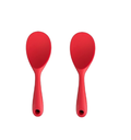 Ver imagem 1 de Duas Peças de Colher de Servir 22,5cm em Silicone Preto Unyhome.