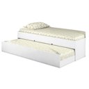 Ver imagem 1 de Cama Infantil com Cama Auxiliar Chiara Branco Brilho - Phoenix