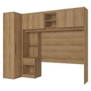 Ver imagem 2 de Quarto Modulado Casal 5 Portas 2 Peças Modulare Capuccino Acetinado - Thb
