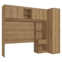 Ver imagem 1 de Quarto Modulado Casal 5 Portas 2 Peças Modulare Capuccino Acetinado - Thb