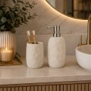 Ver imagem 4 de Kit Lavabo Moderno Bege em Cerâmica – 2 Peças