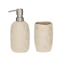 Ver imagem 1 de Kit Lavabo Moderno Bege em Cerâmica – 2 Peças