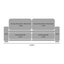 Ver mais imagens de Sofá Retrátil e Reclinável 4 Lugares 2,50m Ellen