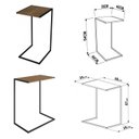 Ver imagem 7 de Conjunto 2 Mesas Laterais de Apoio Sofá Industrial 