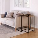 Ver imagem 1 de Conjunto 2 Mesas Laterais de Apoio Sofá Industrial 