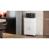 Balcão Multiuso de Cozinha 2 Portas C/ Pés Rodízios Juliana - Branco - Mizza Decor - 2