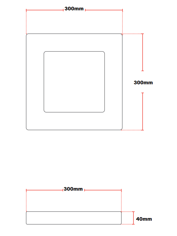 Luminária Sobrepor Led Quad 24w 4000k Luz Neutra Avant Unico - 3