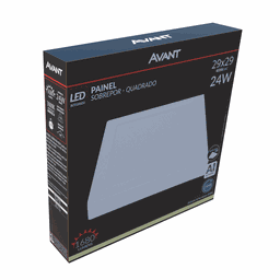 Luminária Sobrepor Led Quad 24w 4000k Luz Neutra Avant Unico - 2