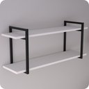 Ver imagem 3 de Prateleira Estilo Industrial P/ Quarto Parede GND PB 120cm