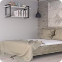 Ver imagem 2 de Prateleira Estilo Industrial P/ Quarto Parede GND PB 120cm