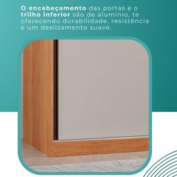 Guarda Roupa Solteiro 100% Mdf 2 Portas de Correr 3 Gavetas com Espelho Portugal - Mais Móveis - 8
