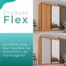 Guarda Roupa Solteiro 100% Mdf 2 Portas de Correr 3 Gavetas com Espelho Portugal - Mais Móveis - 11